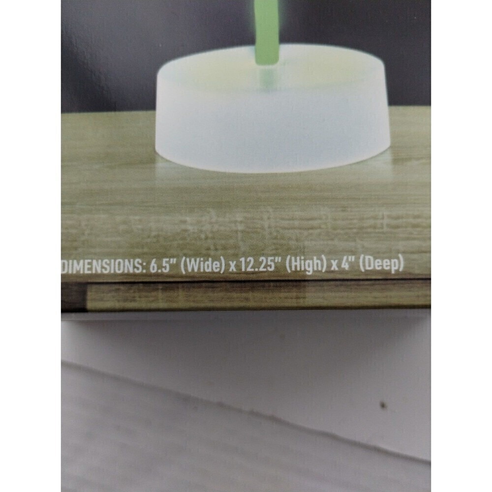 Green LED Neon Leaf Light - 4 Hour Timer Mode - Desk Decor - 12.25" - Picture 4 of 5